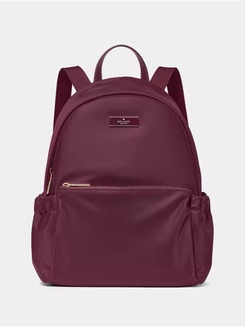 Kate Spade Carter Nylon Medium Dome Backpack Deep Cherry Red